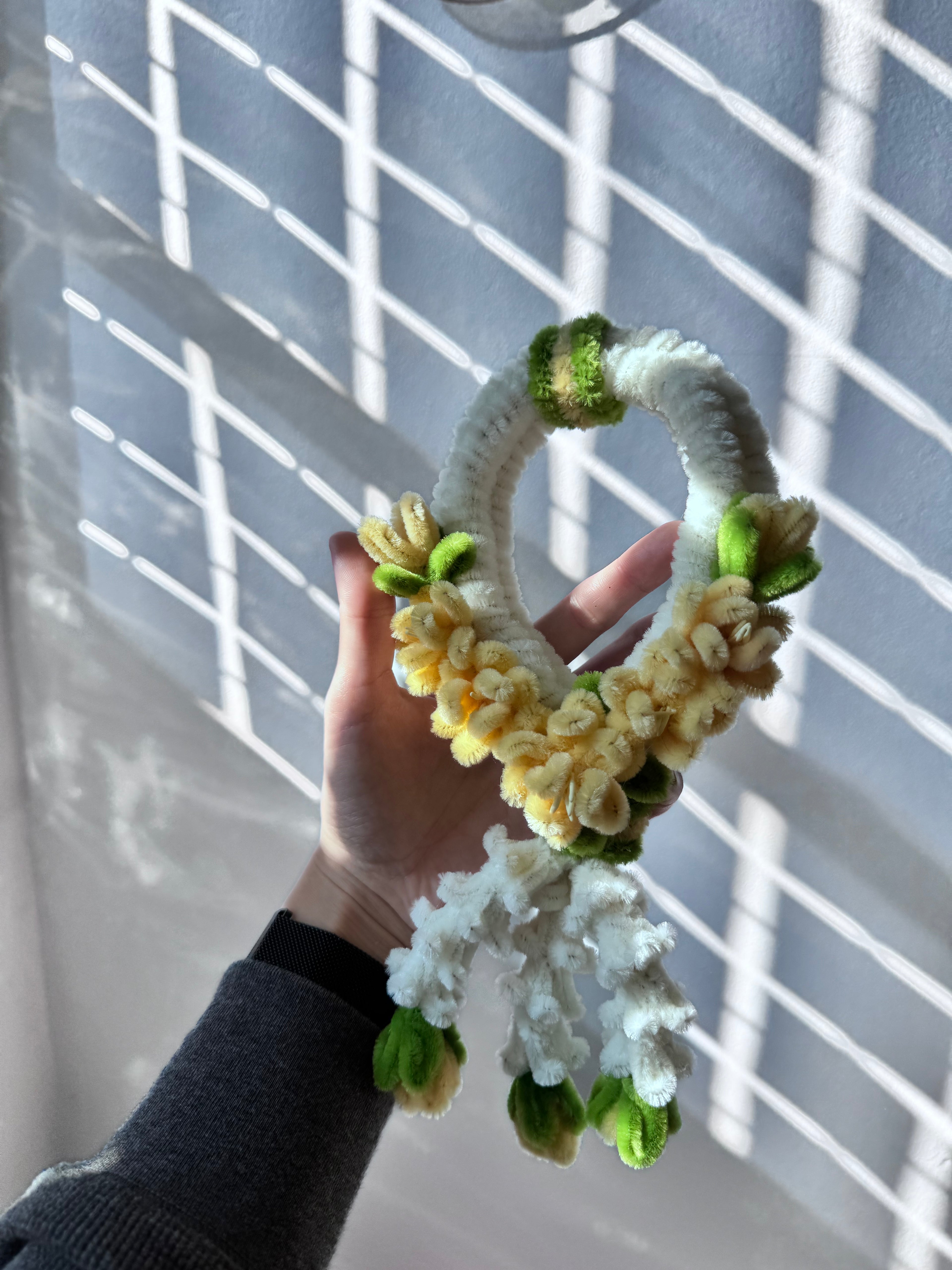 Handmade Yellow Floral Wreath / Garland