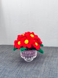 Eternal Red Velvet Flowers in Mini Pot