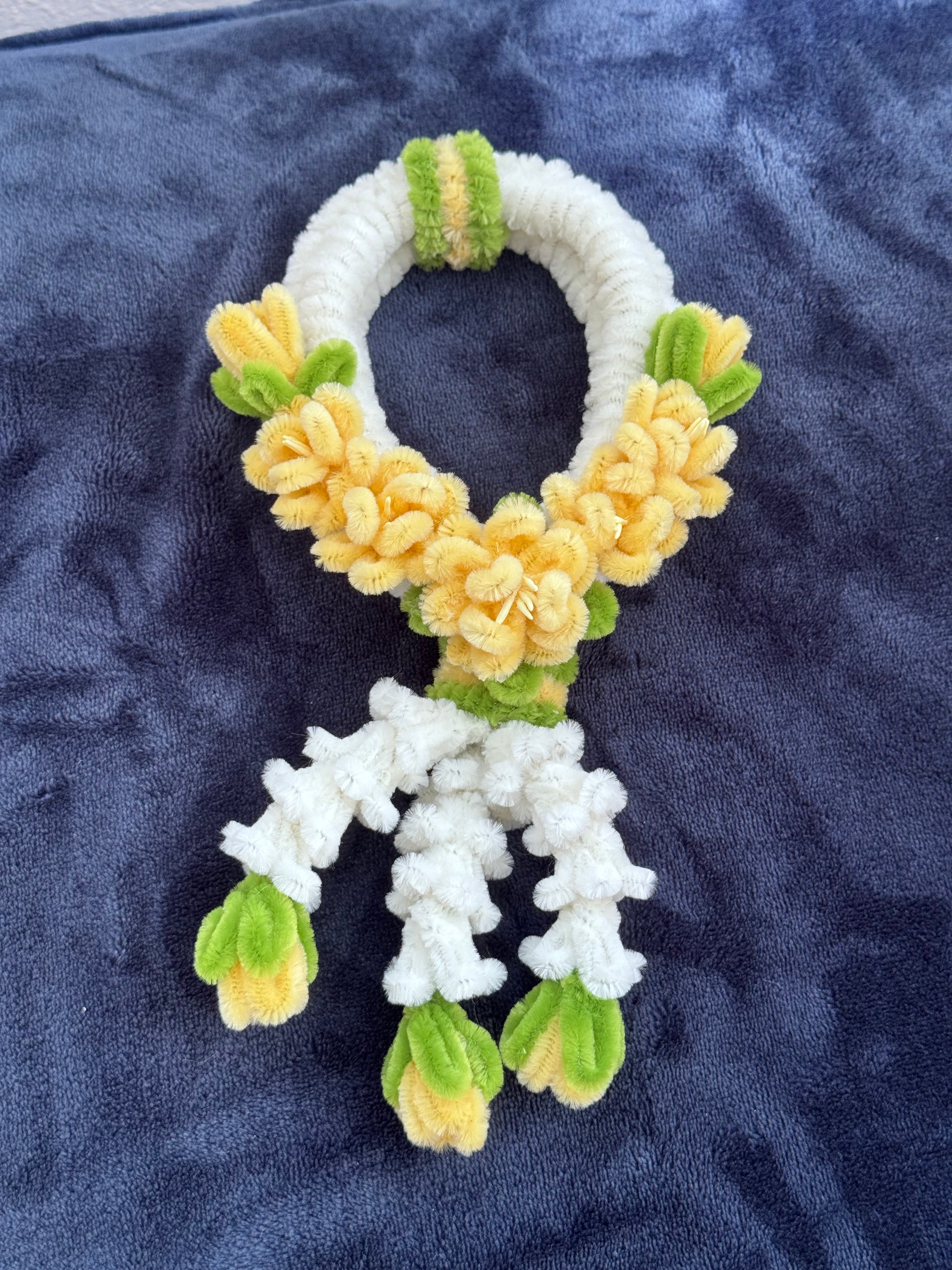 Handmade Yellow Floral Wreath / Garland