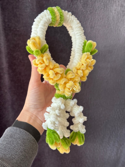 Handmade Yellow Floral Wreath / Garland